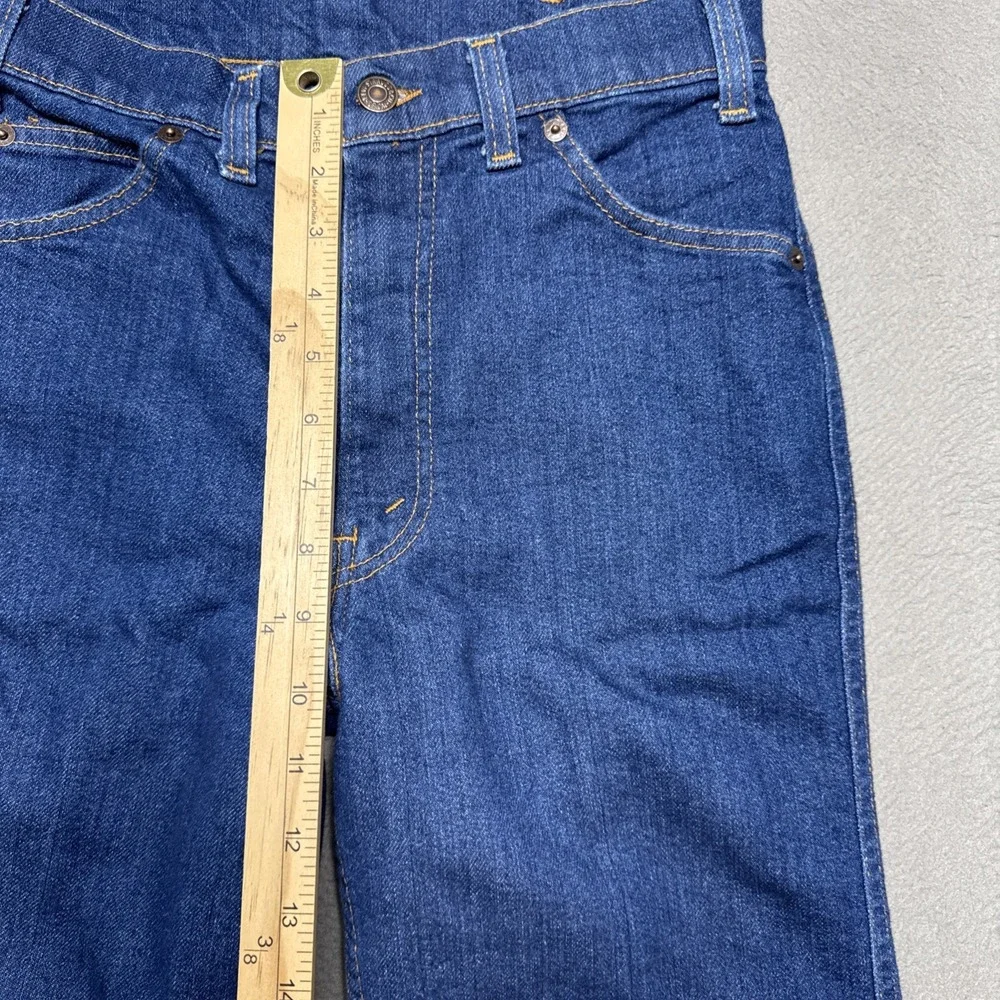 Vintage Levis Movin On Jeans Womens 26x28‎ Bootcut Talon Zipper Rare Dark Denim